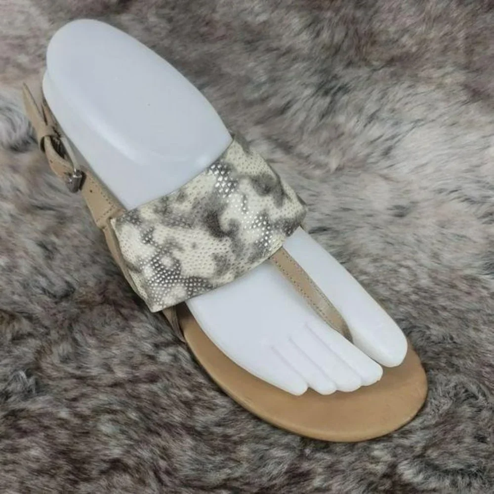 FRANCO SARTO SNAKESKIN size 7‎ ankle strap Sandals